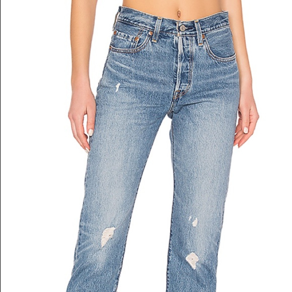 Levi 501 jeans worn ONCE in blue